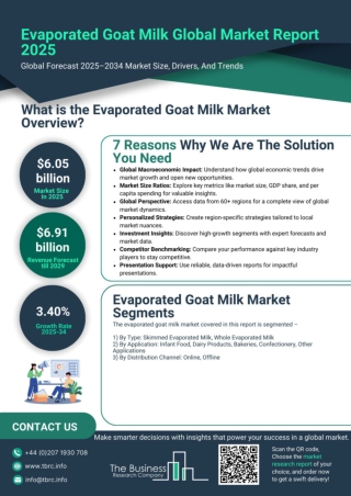 Evaporated Goat Milk Market Report 2025 - Evaporated Goat Milk Market Key Player