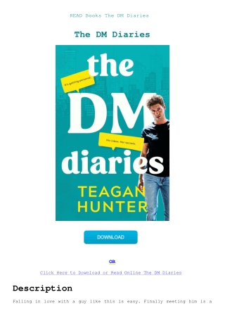 READ Books The DM Diaries