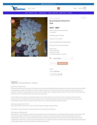 Buy Endocet Online For Sale in USA - allmedistore.com