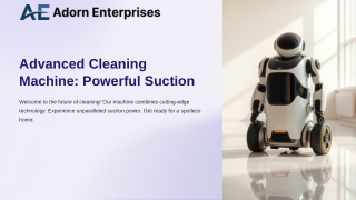 Advanced Cleaning Machine with Powerful Suction