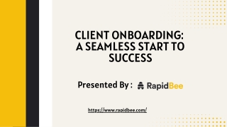 Client Onboarding  A Seamless Start to Success