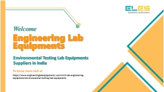 Environmental Testing Lab Equipments Suppliers in India