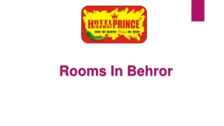 Rooms in Behror (2)