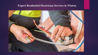 Expert Residential Electrician Services in Winton