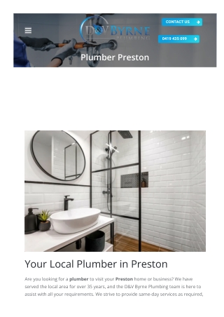 Plumber Preston