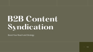 B2B Content Syndication: Boost Your Reach and Strategy