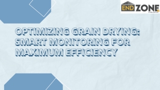 Optimizing Grain Drying Smart Monitoring for Maximum Efficiency