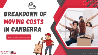 Breakdown of Moving Costs in Canberra
