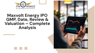 Maxvolt Energy IPO GMP, Date, Review & Valuation – Complete Analysis