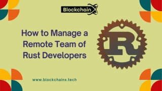 How to Manage a Remote Team of Rust Developers