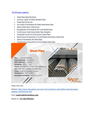 ASTM A53 Grade B Pipe