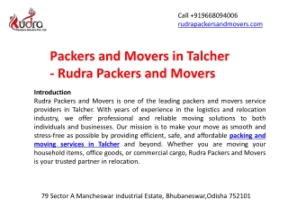 Packers and movers in talcher
