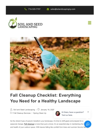 Fall Cleanup Checklist: Everything You Need for a Healthy Landscape