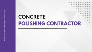 Polished Concrete Contractor