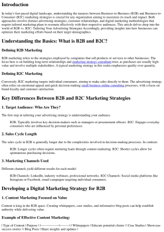 B2B vs B2C: Tailoring Your Advertising Strategies Accordingly