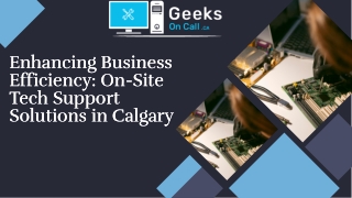 On-site tech support Calgary