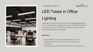 LED Tubes in Office Lighting – LEDMyPlace