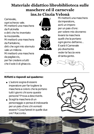 materiale didattico sul carnevale- libro biblioteca sulle maschere- Velonà (2)