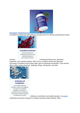 Provadent- A Brief Overview-1