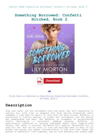 eBooks READ Something Borrowed Confetti Hitched  Book 2