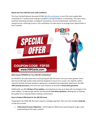 Master the Cisco 200-301 Exam with Confidence