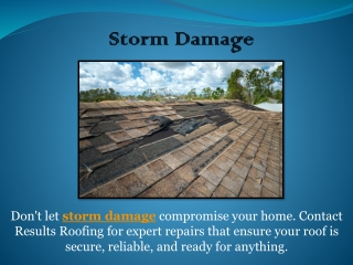 Storm Damage