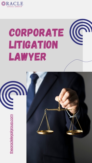Expert Corporate Litigation Lawyer at Oracle Legal Group | Top Legal Services
