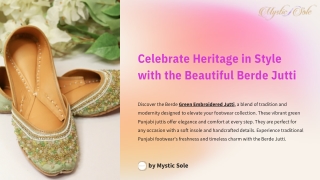 Celebrate Heritage in Style with the Beautiful Berde Jutti