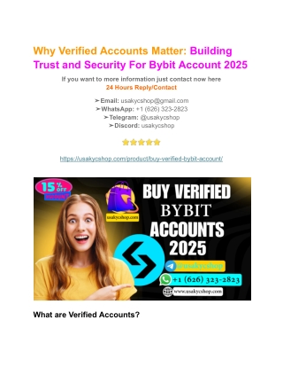Why Verified Accounts Matter_ Building Trust and Security For Bybit Account 2025
