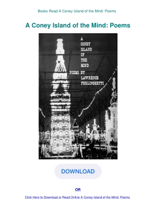 Books Read A Coney Island of the Mind Poems