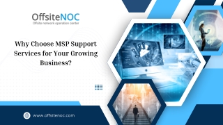 Why Choose MSP Support Services for Your Growing Business?