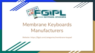 Membrane Keyboards Manufacturers
