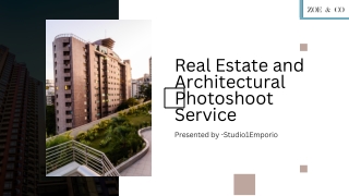 Real Estate and Architectural Photoshoot Service