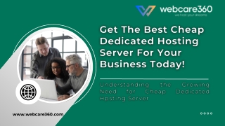 Get The Best Cheap Dedicated Hosting Server For Your Business Today!