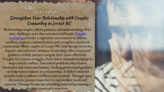 Strengthen Your Bond with Couples Counseling in Locust, NC