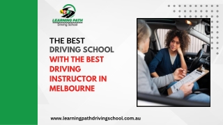 The Best Driving School with the Best Driving Instructor in Melbourne