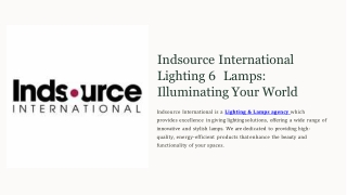 Indsource-International-Lighting-and-Lamps-Illuminating-Your-World