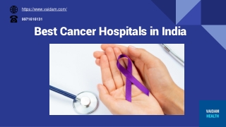 Best Cancer Hospitals in India - Top Oncology Clinics