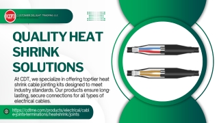 Reliable Heat Shrink Cable Solutions in the UAE