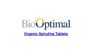 Organic Spirulina Tablets - Spirulina Pills _ BioOptimal Supplements