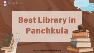 Best Library in Panchkula