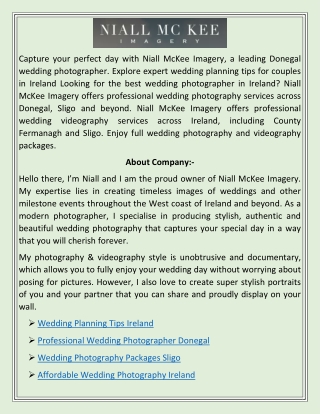 Affordable Wedding Photography Ireland