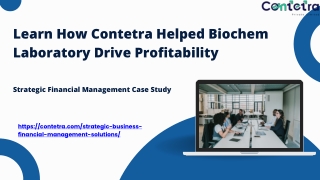 Biochem Laboratory Case Study |Virtual CFO Services in Mumbai