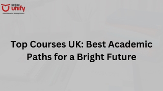 Top Courses UK: Choosing the Right Degree for Success