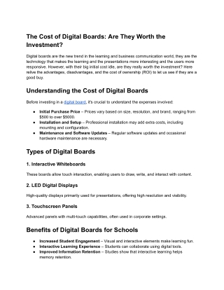 The Cost of Digital Boards_ Are They Worth the Investment