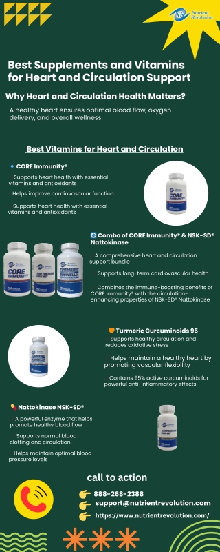 Best Supplements and Vitamins for Heart and Circulation Support