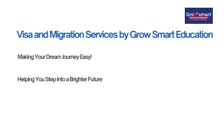 Best Migration Consultant in Sydney, Australia-  Growsmart