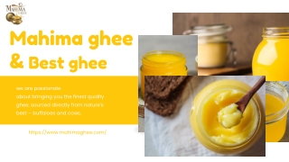 Mahima Buffalo Ghee – The Best Buffalo Ghee in India for Health & Taste