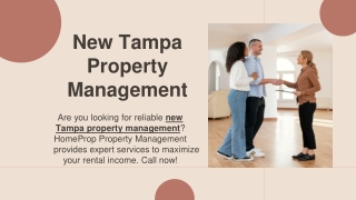 New Tampa Property Management