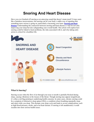 Snoring and Heart Disease